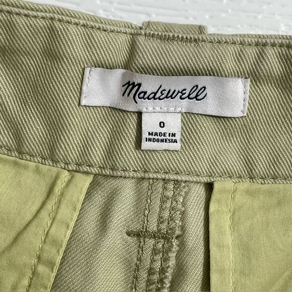 Madewell Relaxed Chino Pants in Pale Lichen Size 0 Cropped Trousers - Picture 6 of 8